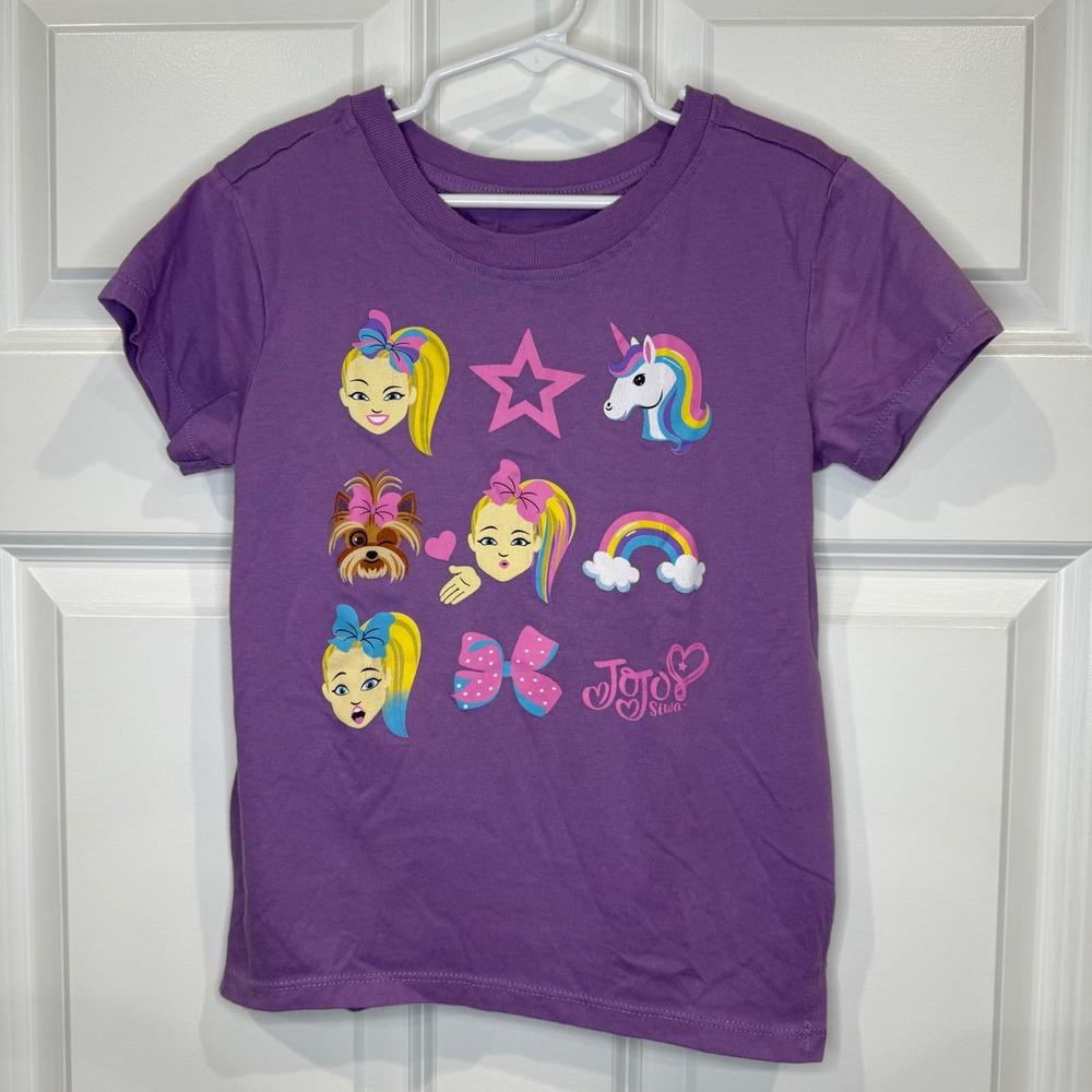Nickelodeon JoJo Siwa Girls Purple Graphic T-Shirt Size‎ M (7/8) Kids